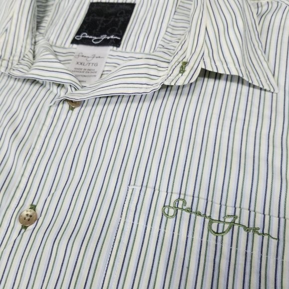 Sean John Striped Long Sleeve Casual Button Up - Picture 3 of 11